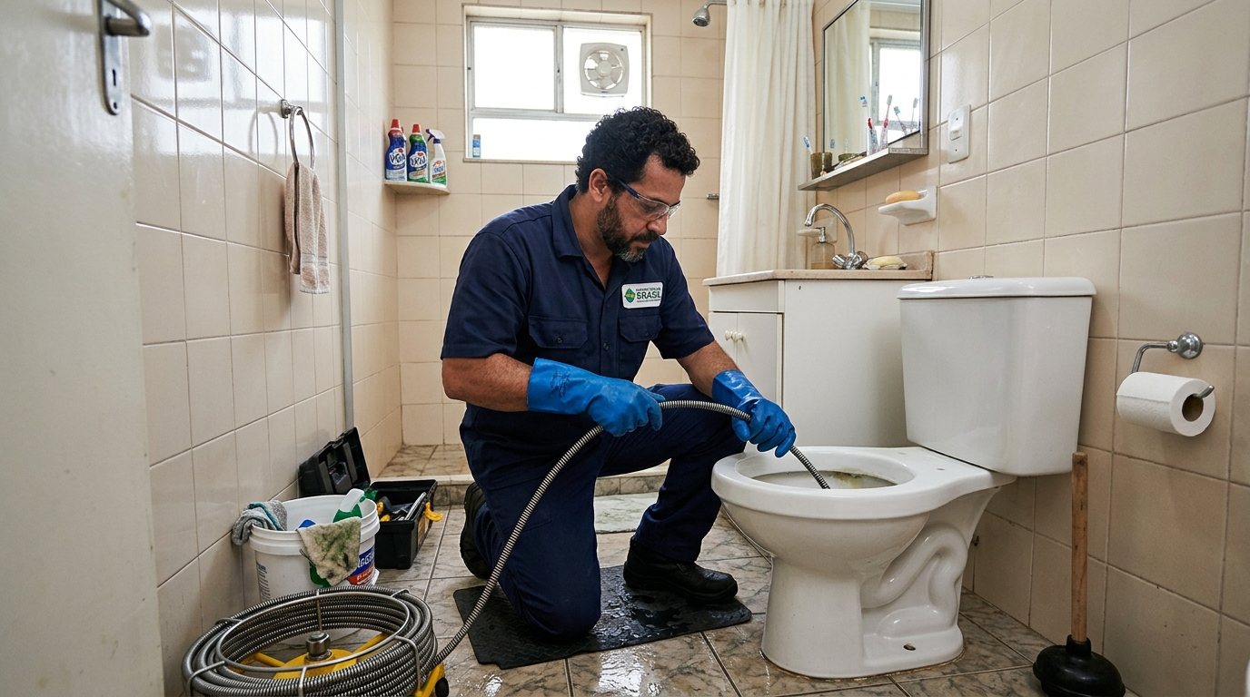 Desentupimento de Vaso com Equipamento em Americana‑SP