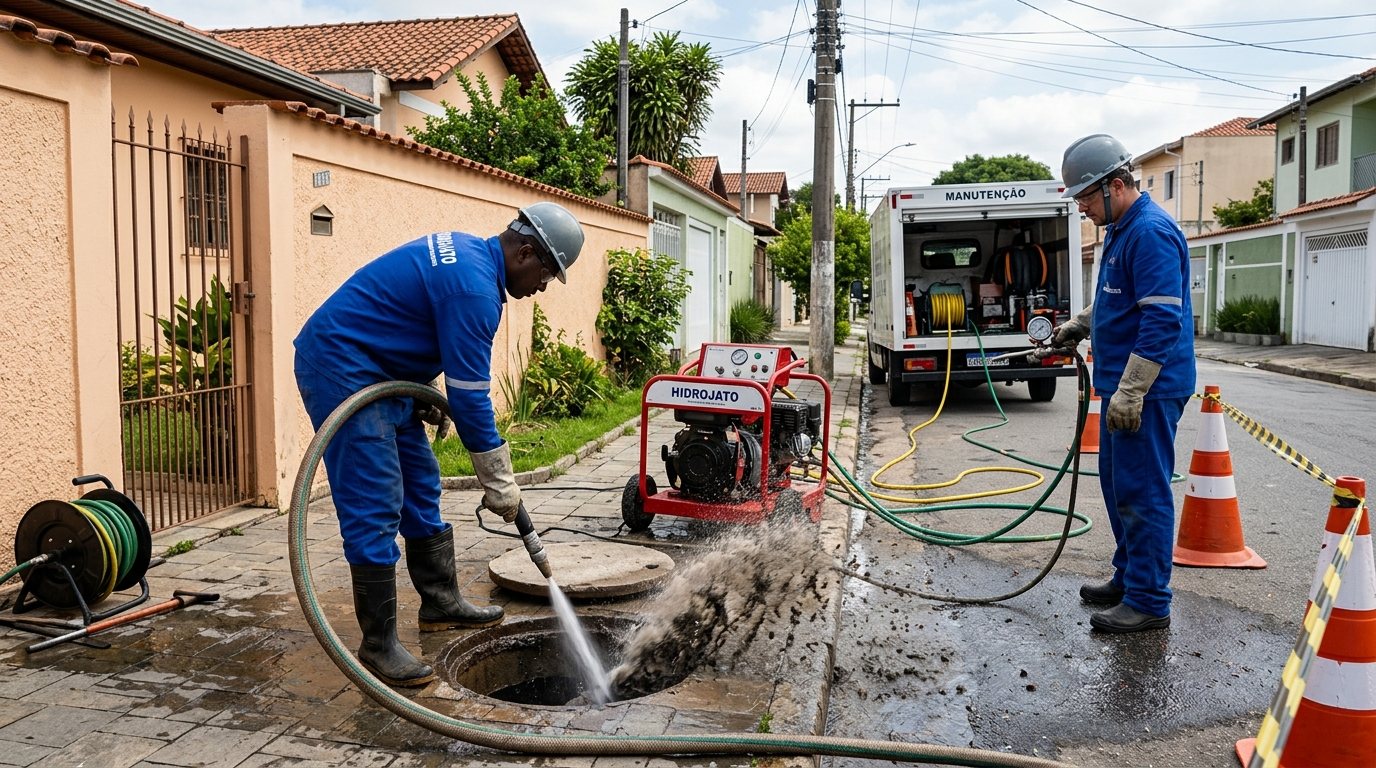 Hidrojateamento Residencial em Americana‑SP